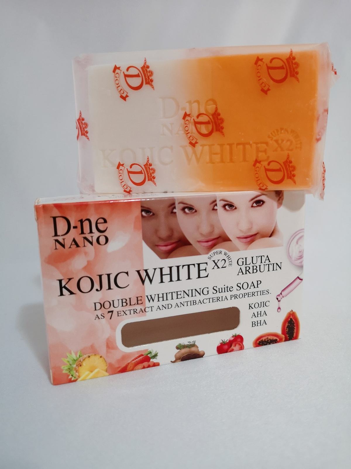 D-ne Nano Kojic White Gluta Arbutin Soap