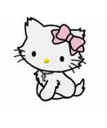 Charmmy Kitty Machine Embroidery Applique Design - $75.58 MXN