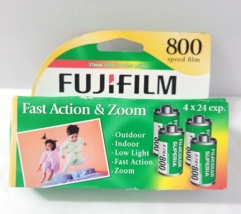 NEW OLD STOCK Fujifilm 35mm Camera Film 800 Superia Xtra (4) Rolls 24 exp SEALED - £29.45 GBP