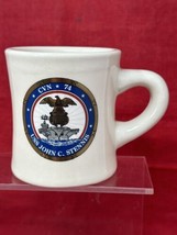 US Navy USS John C Stennis CVN 74 Aircraft Carrier Coffee Diner Cup Mug Heavy - £14.93 GBP