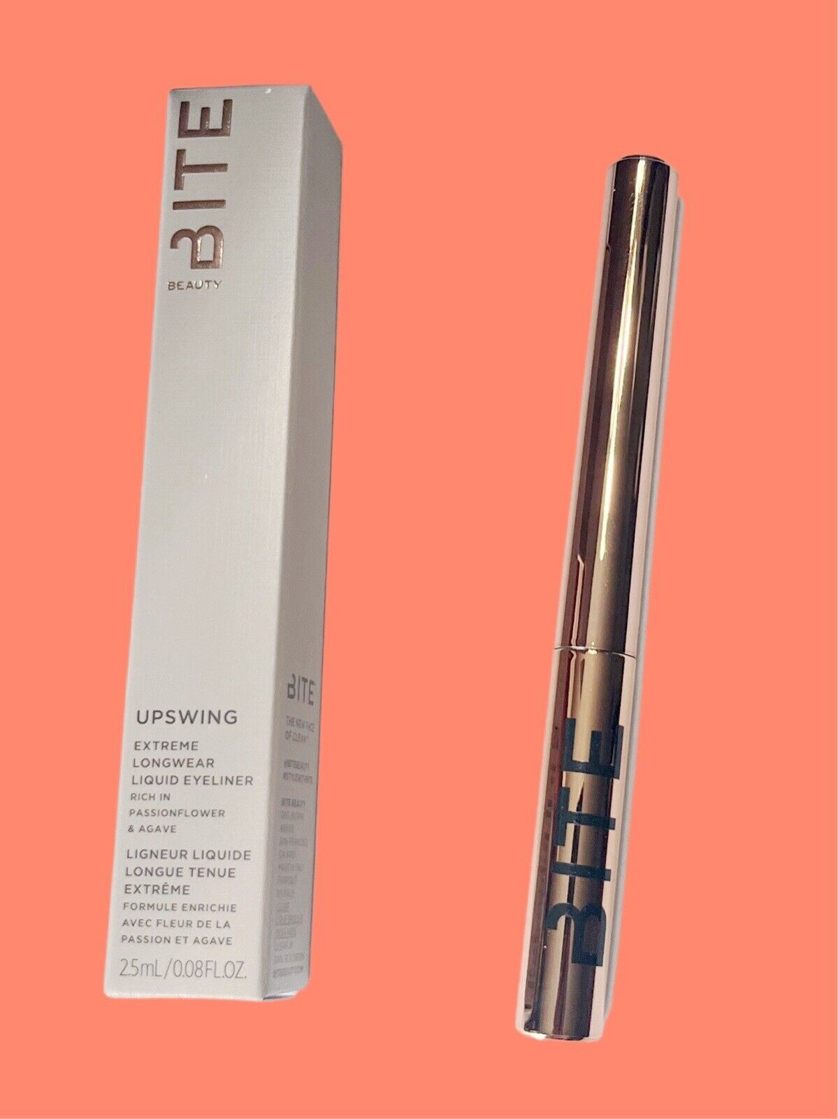 Primary image for BITE BEAUTY Upswing Extreme Longwear Liquid Eyeliner in Solid Black 0.08 oz NIB