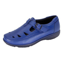 24 HOUR COMFORT Annette Women Wide Width Casual Leather Loafer with Buckle - £48.07 GBP