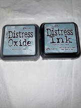 Tim Holtz NIP Speckled Egg Distress Ink &amp; Distress Oxide Ink Set 3x3 2 Pcs - $14.99