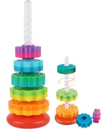 Baby Spinning Stacking Toys For Toddlers 1-3, Rainbow Ring Stacker Monte... - $46.59 CAD