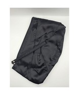 Black Satin Cosmetic Bag with Bow &amp; Zipper Closure – Makeup Pouch - $149.87 MXN