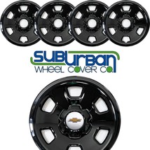 2021-2022 Chevrolet Colorado # IMP-102BLK 17&quot; Steel Wheel BLACK Wheel Skins SET - £75.14 GBP