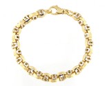 9&quot; Men&#39;s Bracelet 10kt Yellow and White Gold 354001 - £878.32 GBP