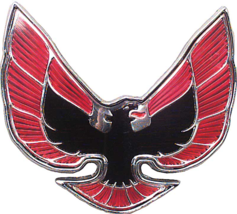 OER Red and Black Front End Bird Emblem For 1974-1976 Firebird and Trans AM - £67.12 GBP