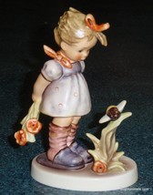 "Will It Sting?" Goebel Hummel Figurine #450 TMK8 Little Girl With Bumblebee - $144.53