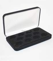 Black Felt COIN DISPLAY GIFT METAL PLUSH BOX holds 11-Quarter or Preside... - £10.78 GBP