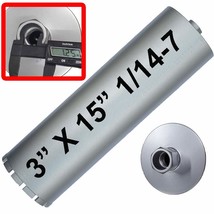 4&quot; Diamond Core Drill Bit for Drilling Rig 4 in x 16 in Long 1 1/4-7 UNC... - $44.55+