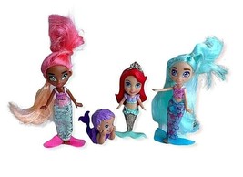 Mermaid Doll Lot of 4 Smalls Hairmazing Disney Ariel Mattel Color Surprise 2-4&quot; - £7.59 GBP