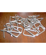 24 steel Metal 1/2&quot;x1&quot; ELECTRIC CABLE STAPLES for nm 14 12 10 Romex GB M... - $19.00 CAD