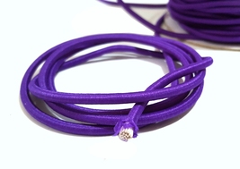 Approx 3.5mm wide 5yds -10 yds Purple Thick Elastic Drawstring Elastic C... - $6.99+