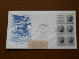1962 Blue ink 5 cent Booklet 1963 First Day Issue Envelope Stamp Nov 23  - $2.50