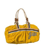 Vintage Retro Yellow Terry Rainbow Rope Handle JILL Tote Handbag Purse L... - $24.74
