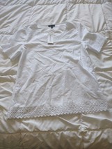 Chances R Medium White Shirt With Short Sleeves - £15.81 GBP