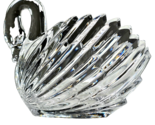 Vintage Lead Crystal Swan Bowl made in West Germany Dish 6&quot;H × 7&quot;L × 4&quot;W... - £23.71 GBP