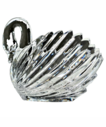 Vintage Lead Crystal Swan Bowl made in West Germany Dish 6&quot;H × 7&quot;L × 4&quot;W... - €25,83 EUR