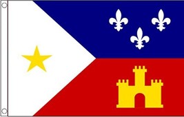 Acadiana Region Louisiana State - 5&#39;x3&#39; (150cm x 90cm) Flag - £3.85 GBP