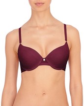 Natori 136059 Sheer Jacquard Full Fit Contour Underwire bra Sz 32C  Wine... - £23.34 GBP