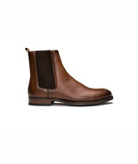 Bota vegana chelsea con elástico flexible y forro transpirable en marrón... - $2,915.86 MXN