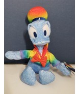 Disney Rainbow Collection Donald Duck Plush Pride 8 Inch NEW - £7.92 GBP