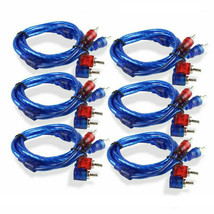 6Pcs 2 RCA to RCA Interconnect HiFi Audio Cable Male Connector Wire 3 Feet - $37.99