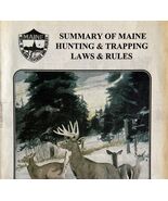 Maine 1999 Hunting &amp; Trapping Laws Rules Vintage 1st Printing Booklet #1... - $364.86 MXN