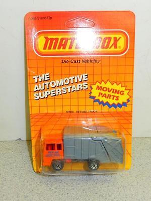 MATCHBOX REFUSE TRUCK- NEW ON CARD- L12