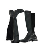 Michael Kors Womens Riding Boots Size 6 M Bromley Black Leather Knee Hig... - £67.02 GBP