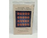 Innovations Sunshine Flowers 93&quot; X 99&quot; Quilt Pattern - $19.59
