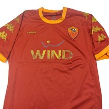 Kappa Men&#39;s Wind A.S. Roma Football Soccer Jersey Shirt #12 Maroon Size XL - £27.38 GBP
