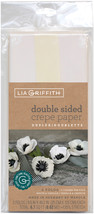 Double-Sided Extra Fine Crepe Paper 2/Pkg-White/Vanilla &amp; Vanilla/Chiffon - $14.97