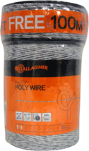 Electric Fence Poly Wire | Bonus Pack - 1312 Ft plus Free 328 Ft Roll | 6 Stainl - £35.52 GBP