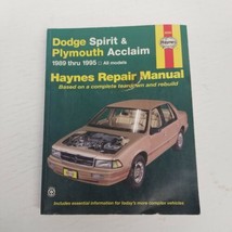 Haynes No. 30060 Dodge Spirit &amp; Plywood Acclaim 1989-1995 Repair Manual - $17.77