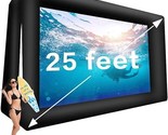 25Ft Upgrade Inflatable Movie Screen Outdoor Cinema Incl Blower - Seamle... - $500.99