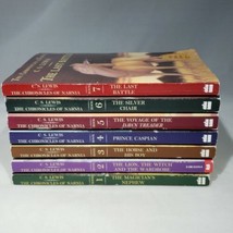 Lot of 7 The Chronicles of Narnia Vols 1-7 Set C S Lewis EUC - £19.68 GBP