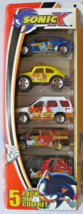 Sonic X Matchbox 5 Car Pack Set Xterra VW Beetle Baja Bug Suburban Piranha &amp; Van - £46.60 GBP