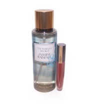 Victoria&#39;s Secret Jasmine Rainfall Mist w L&#39;oreal Empowered Lip Stain 2 ... - £15.97 GBP