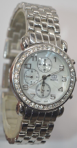 GG Rhinestone Quartz watch 35mm Case New battery Mother Pearl dial &#39;&#39;GUA... - £11.83 GBP