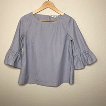 Madewell Striped 3/4 Bell Sleeve Top XS EUC - $19.99