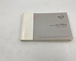 2012 Nissan Altima Owners Manual OEM K02B40031 - $26.99