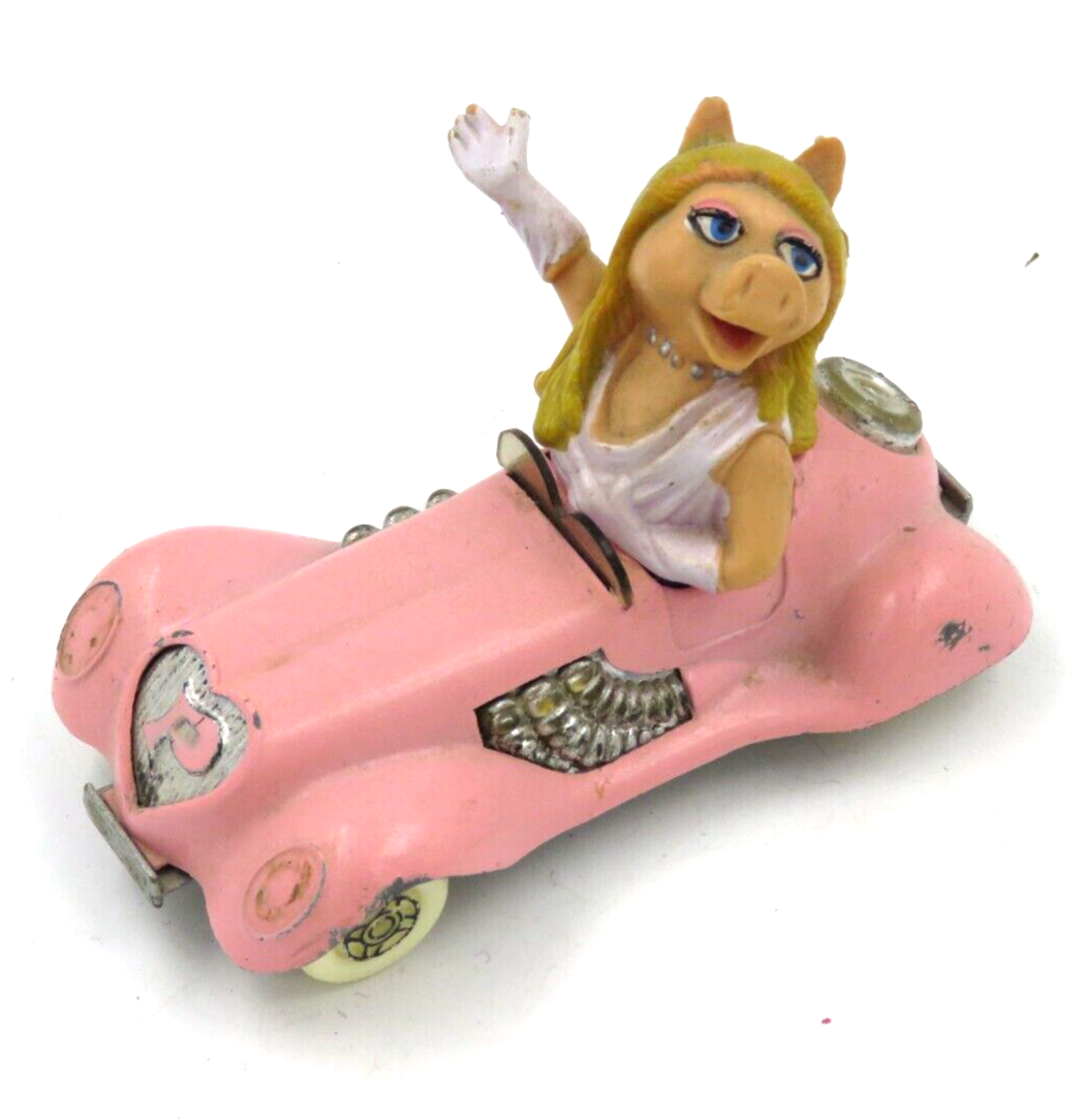 Corgi Miss Piggy Vintage 1979 Pink Metal Car Jim Henson Toy 3.5x3" - £5.43 GBP