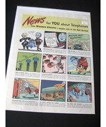 Vintage Western Electric Full Page Color Advertisement - 1946 Western El... - $14.99