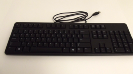 Genuine Dell 0DJ454 04G481 KB212-B Full Size USB Wired Keyboard USA Black 70-5 - £11.60 GBP