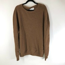 Officine Generale Mens Pullover Sweater Wool Crew Neck Brown Size XXL - £115.91 GBP