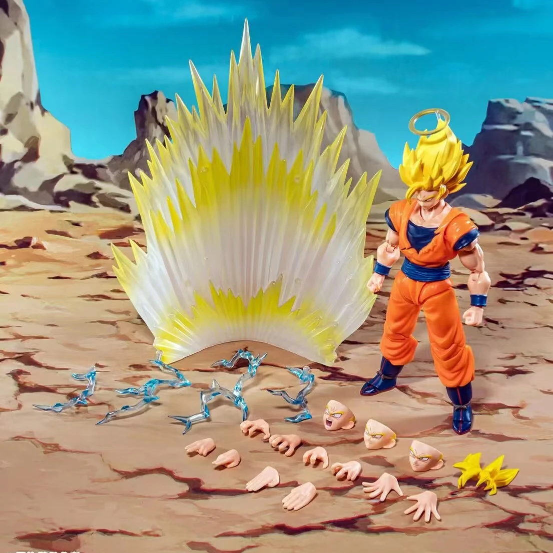 Dragon Ball Demoniacal Fit DF SHF SSJ2 Goku Majin Buster Super Saiyan Anime - £65.93 GBP+