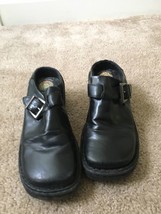 Earth Spirit Women&#39;s Black Leather Slip-On Clog Shoes Size 7.5 - £27.33 GBP