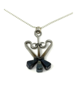 Vintage Mid Century Horseshoe Nail Necklace with &quot;W&quot; Hallmark - €24,66 EUR